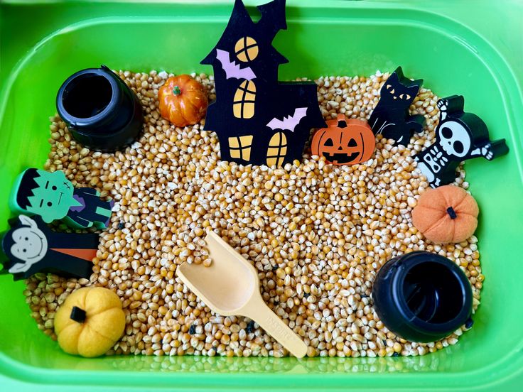 halloween sensory bin