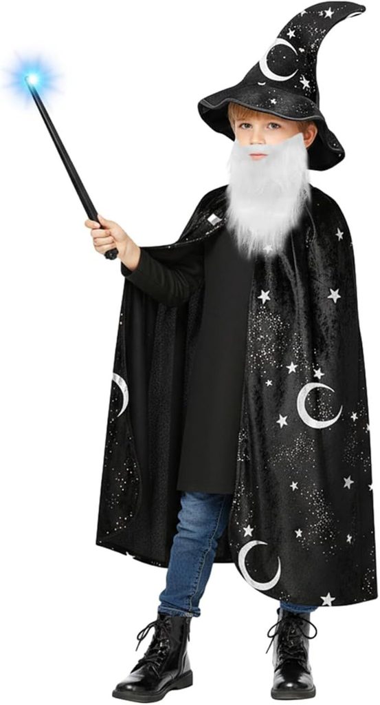 kid in wizard costume