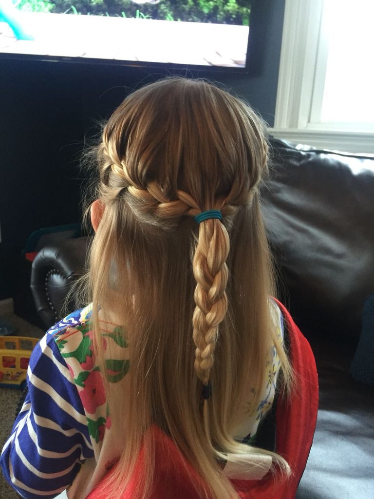 kid with a beautiful hairstyle