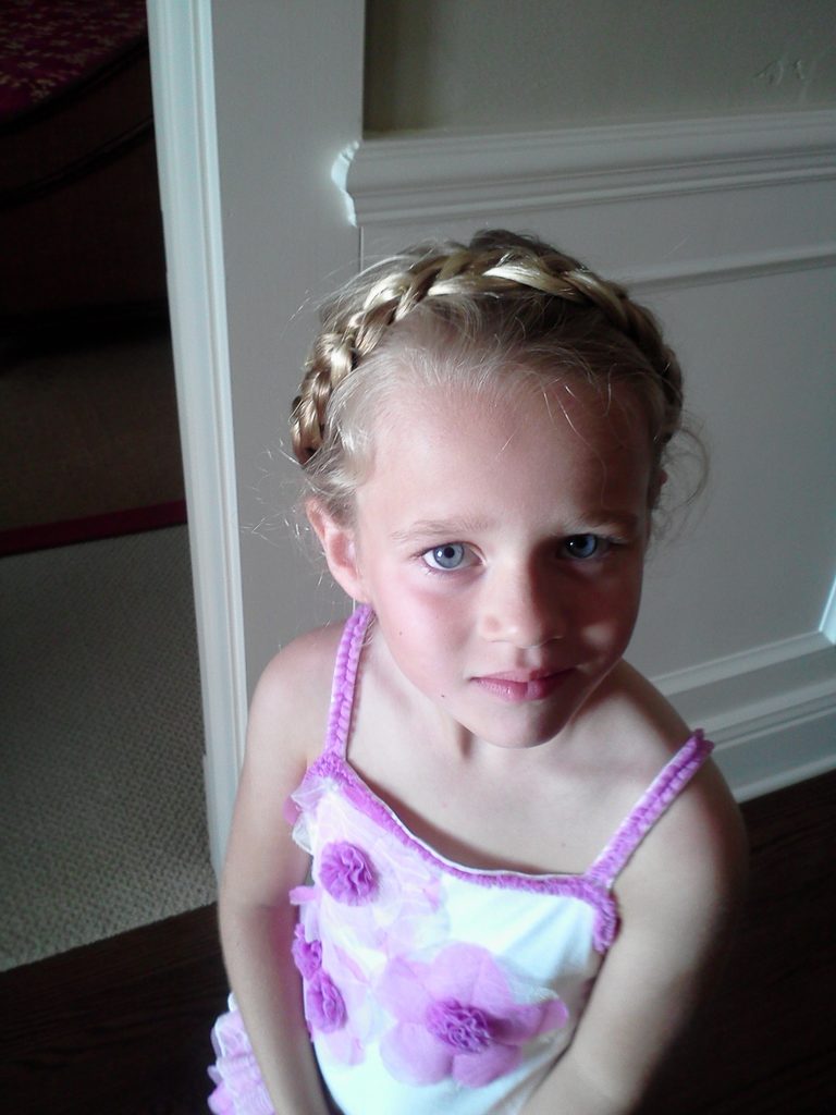 kid with a nice hairstyle