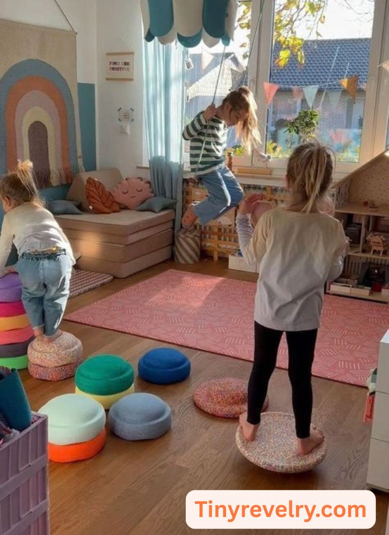 kids in their playroom playing