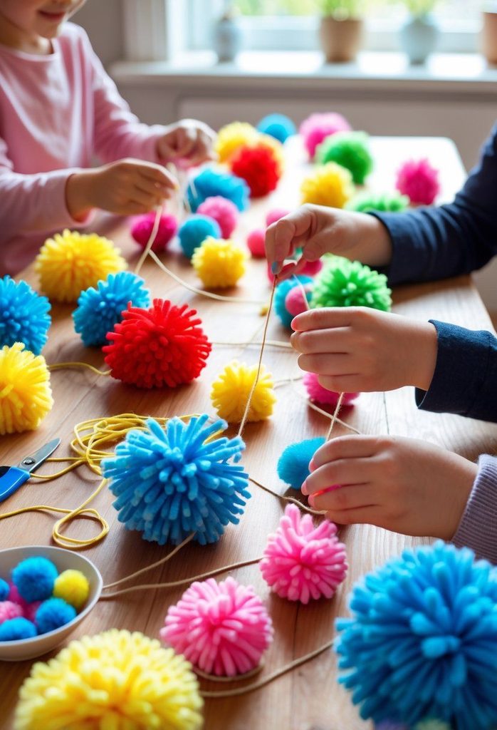 kids making crafts