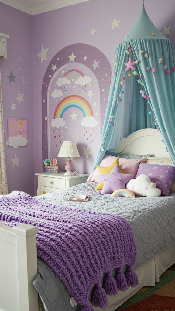 kids purple room as how to organize kids' room with little storage