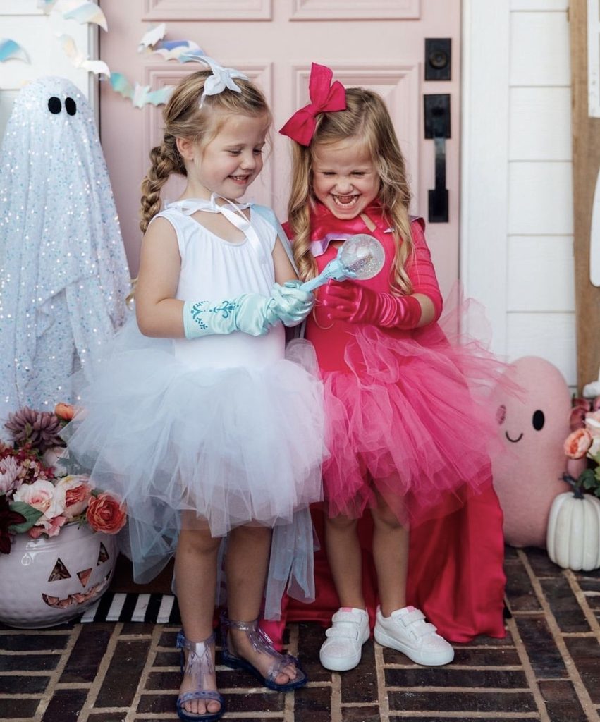 kids in beautiful last minute  halloween dress for kids