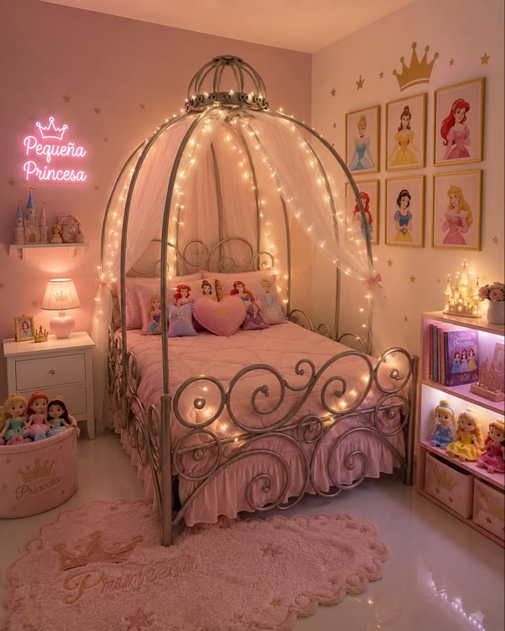 kids' bedroom decorated with calm color