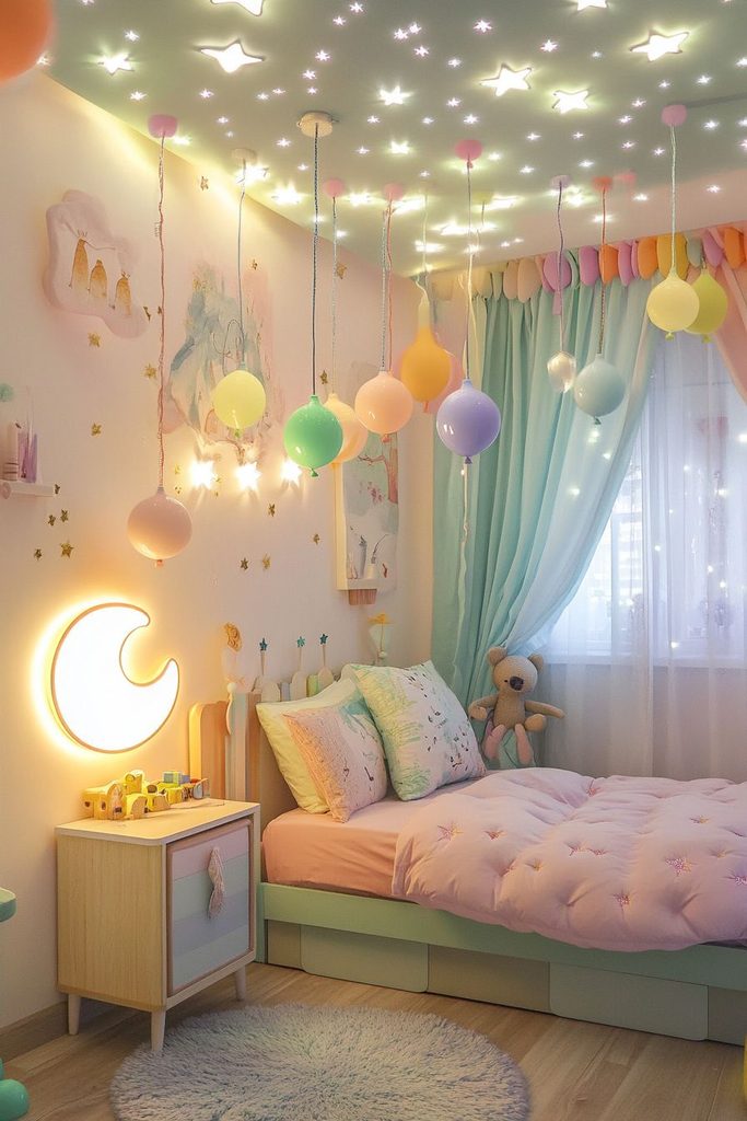 kids room with right lights