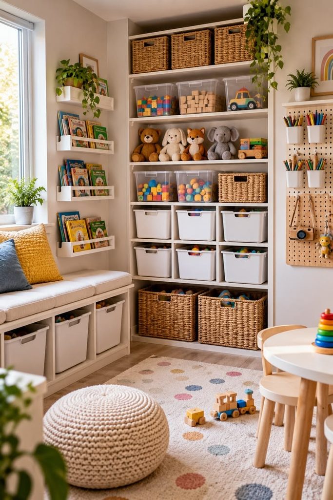 kids toy on the shelf as how to organize toys so kids can find them
