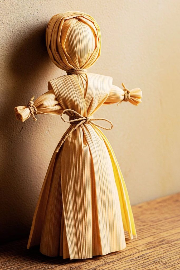 a corn husk doll craft