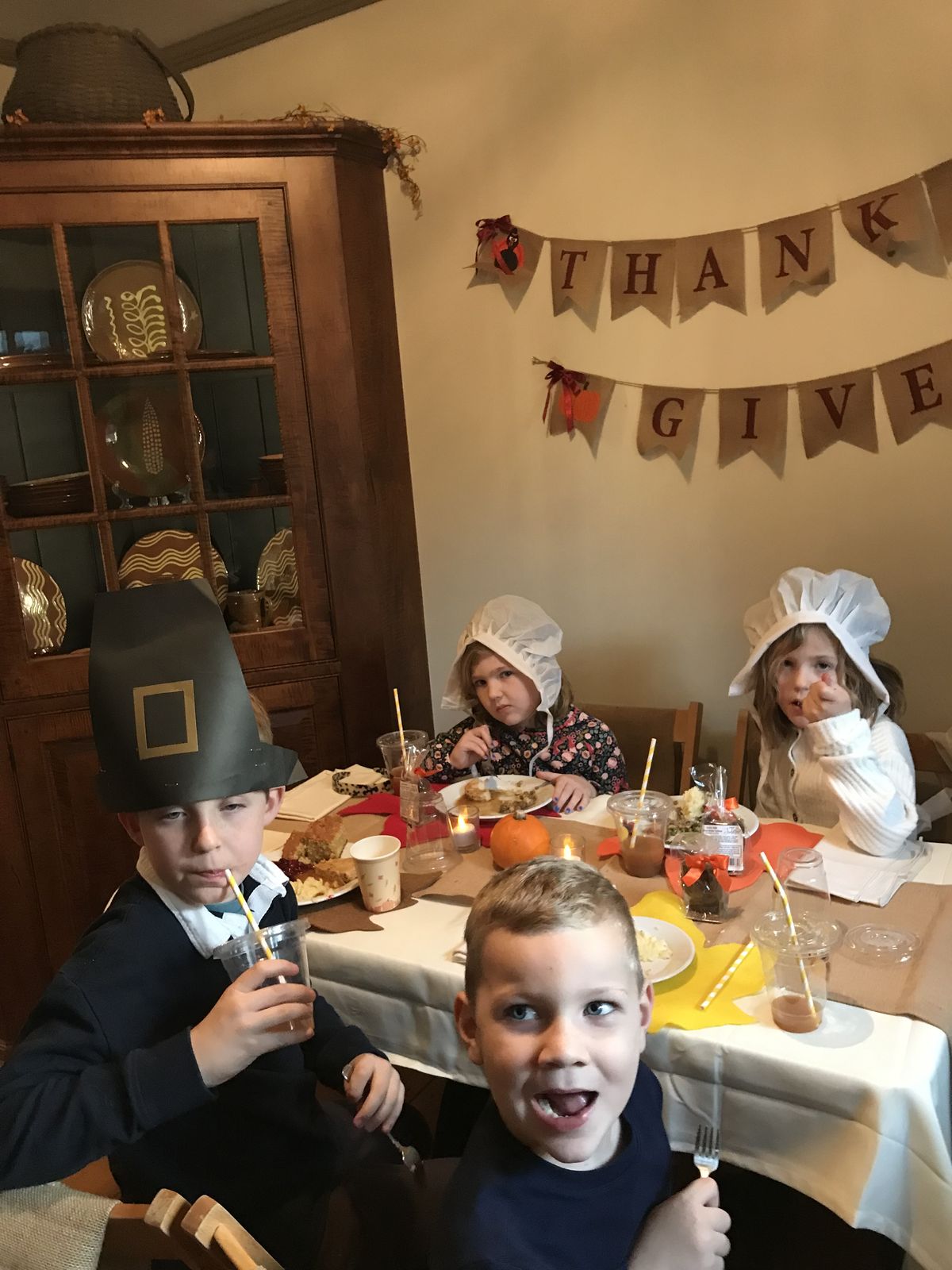 kids enjoying their meal