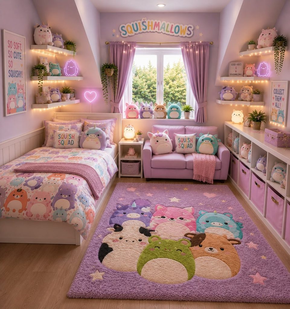 kids beautiful purple room